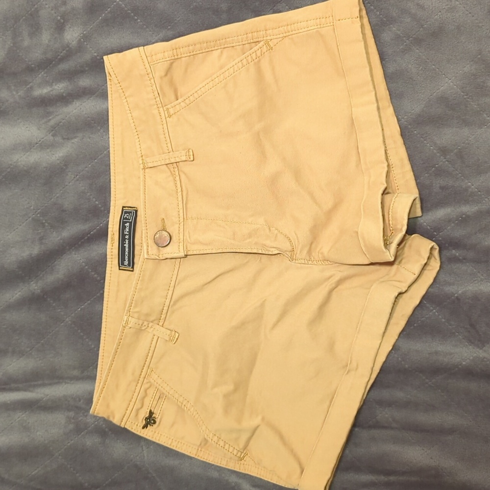 Abercrombie & Fitch Tan Cotton Shorts, Size 25